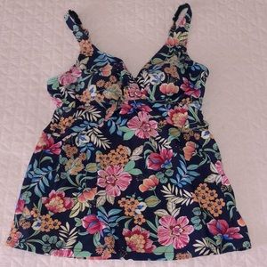 Croft & Barrow Tankini Floral Top